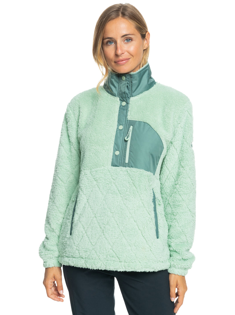 Women Roxy® Alabama Technical Fleece Green | WJUP-15802