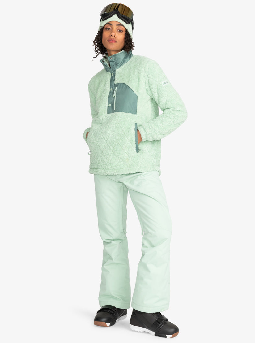 Women Roxy® Alabama Technical Fleece Green | WJUP-15802