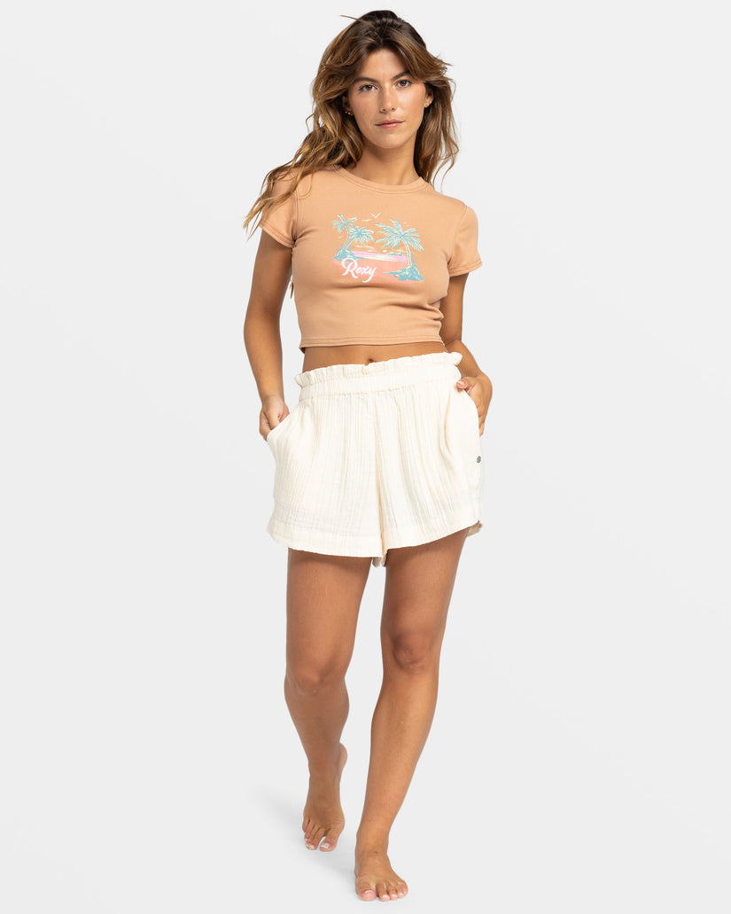 Women Roxy® All Day T-Shirt Brown | ABQS-91824