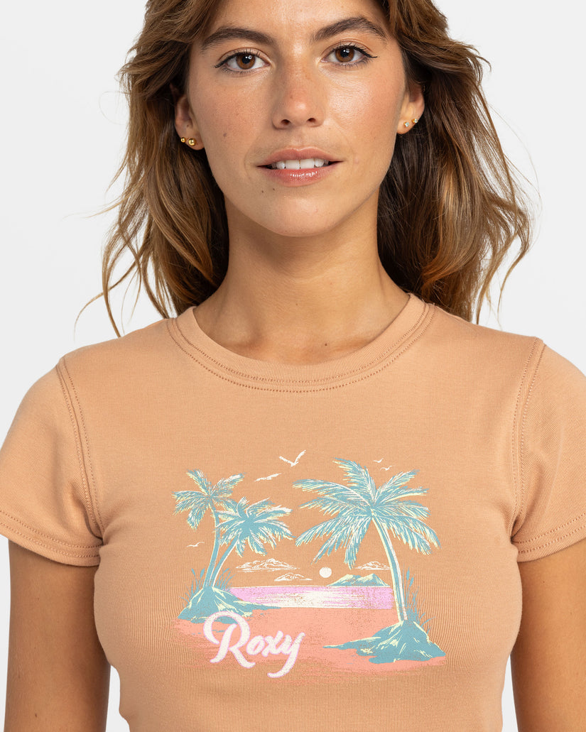Women Roxy® All Day T-Shirt Brown | ABQS-91824