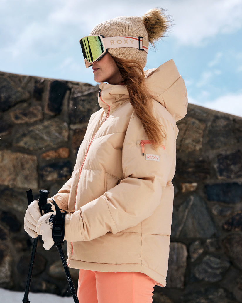 Women Roxy® Alofted Snowboard Jackets Cream | DHEJ-58271