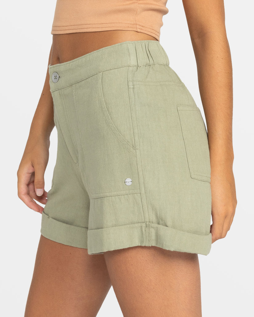 Women Roxy® Alta Casual Shorts Green | DPYT-17659