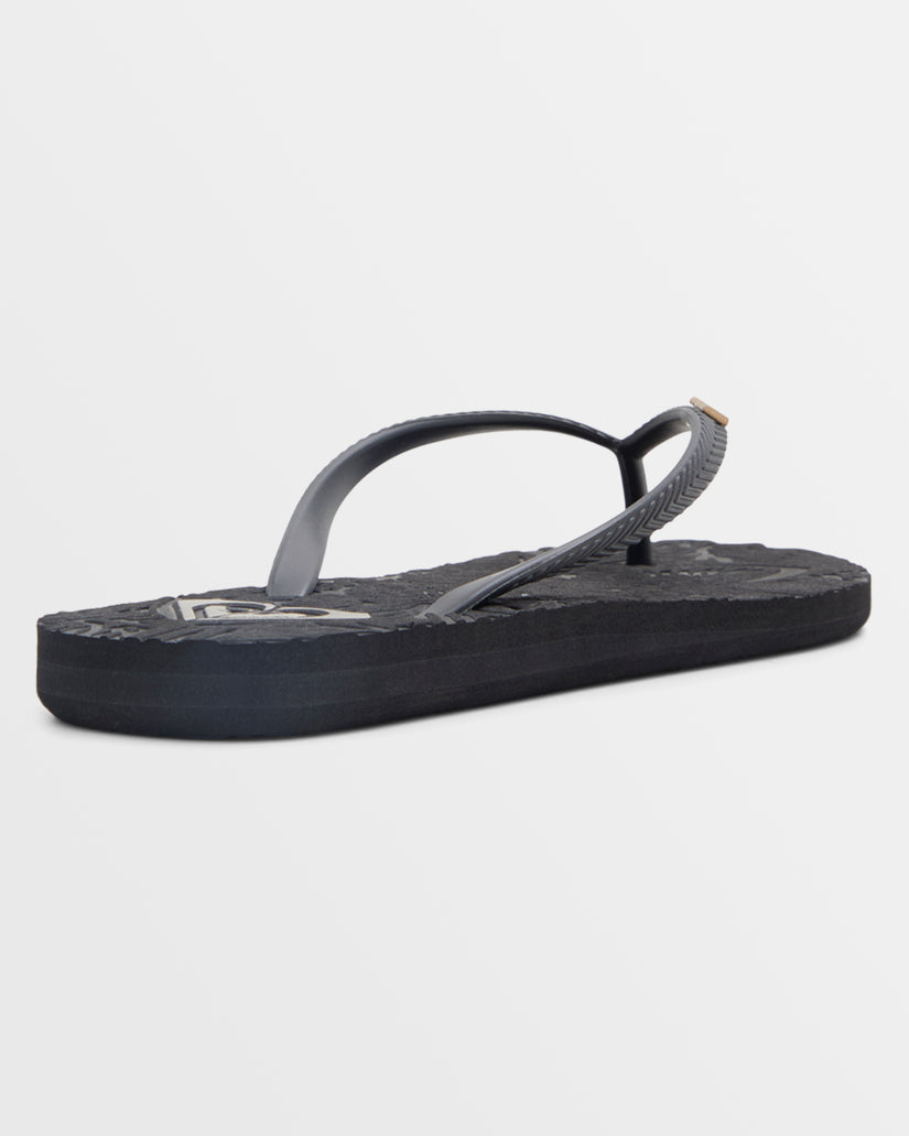 Women Roxy® Antilles II Flip Flops Black | IDLM-63405