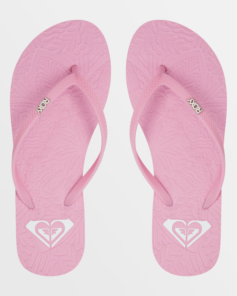 Women Roxy® Antilles II Flip Flops Purple | LRFI-18236