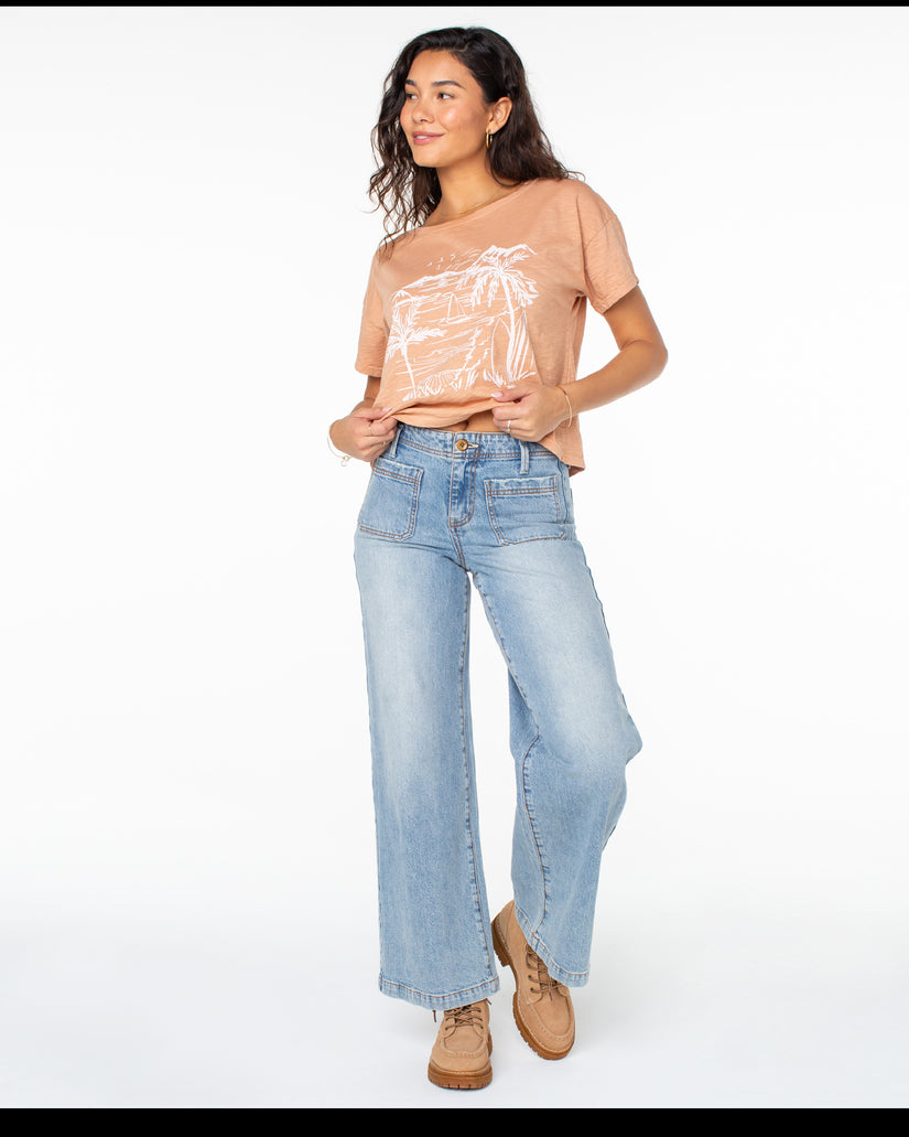 Women Roxy® Baby Baby Jeans Blue | MVNI-32418