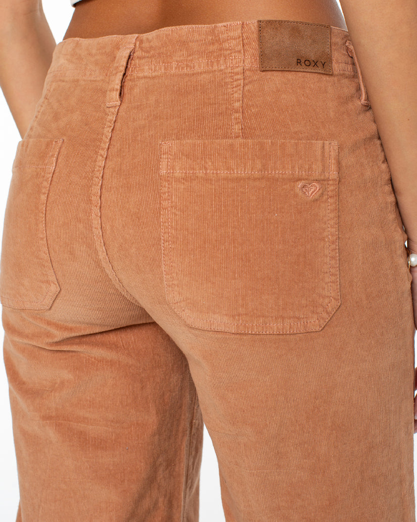 Women Roxy® Baby Baby Wide Leg Corduroy Pants Brown | OFXC-34592