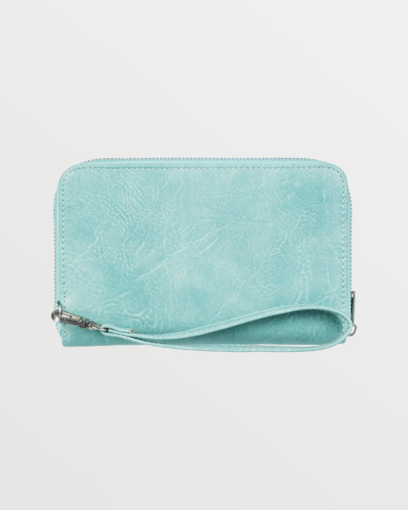Women Roxy® Back in Brooklyn Zipper Wallet Turquoise | VBHR-85290