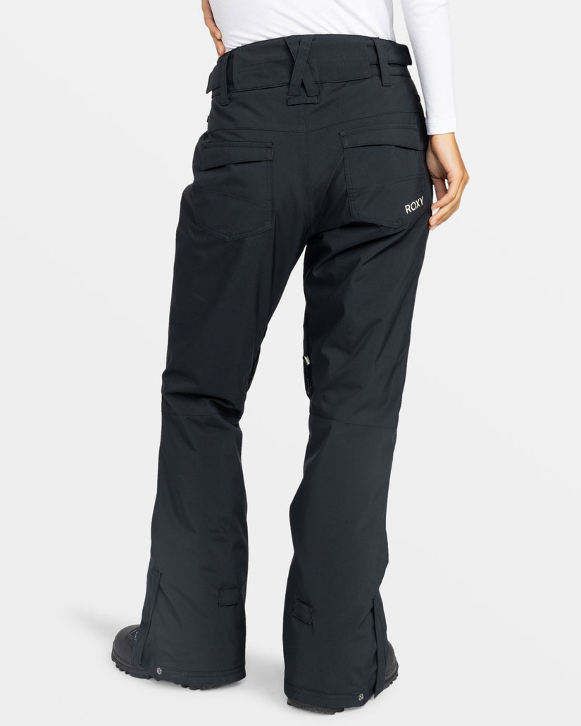 Women Roxy® Backyard Snowboard Pants Black | PFOT-38126