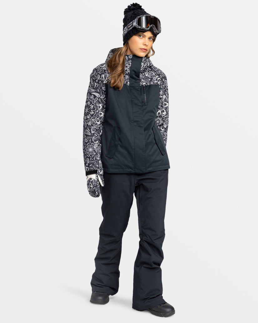 Women Roxy® Backyard Snowboard Pants Black | PFOT-38126