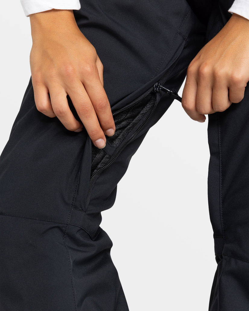 Women Roxy® Backyard Snowboard Pants Black | PFOT-38126