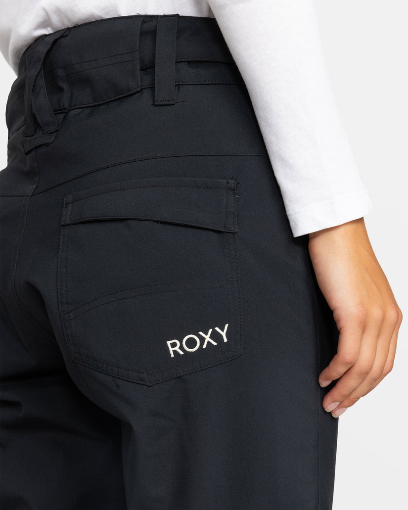 Women Roxy® Backyard Snowboard Pants Black | PFOT-38126
