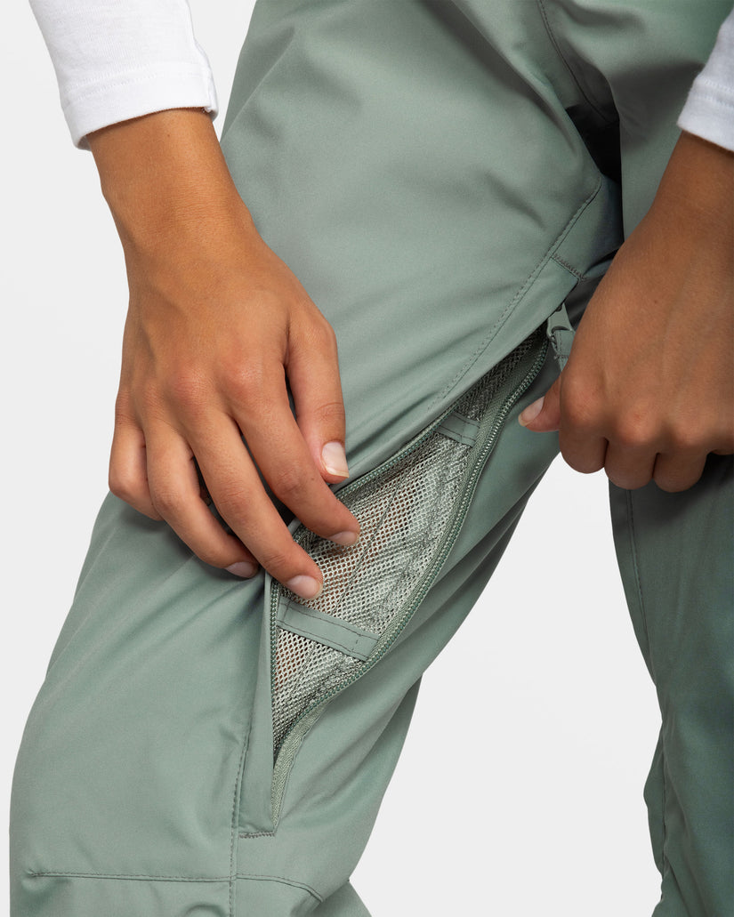 Women Roxy® Backyard Snowboard Pants Green | XASF-70541