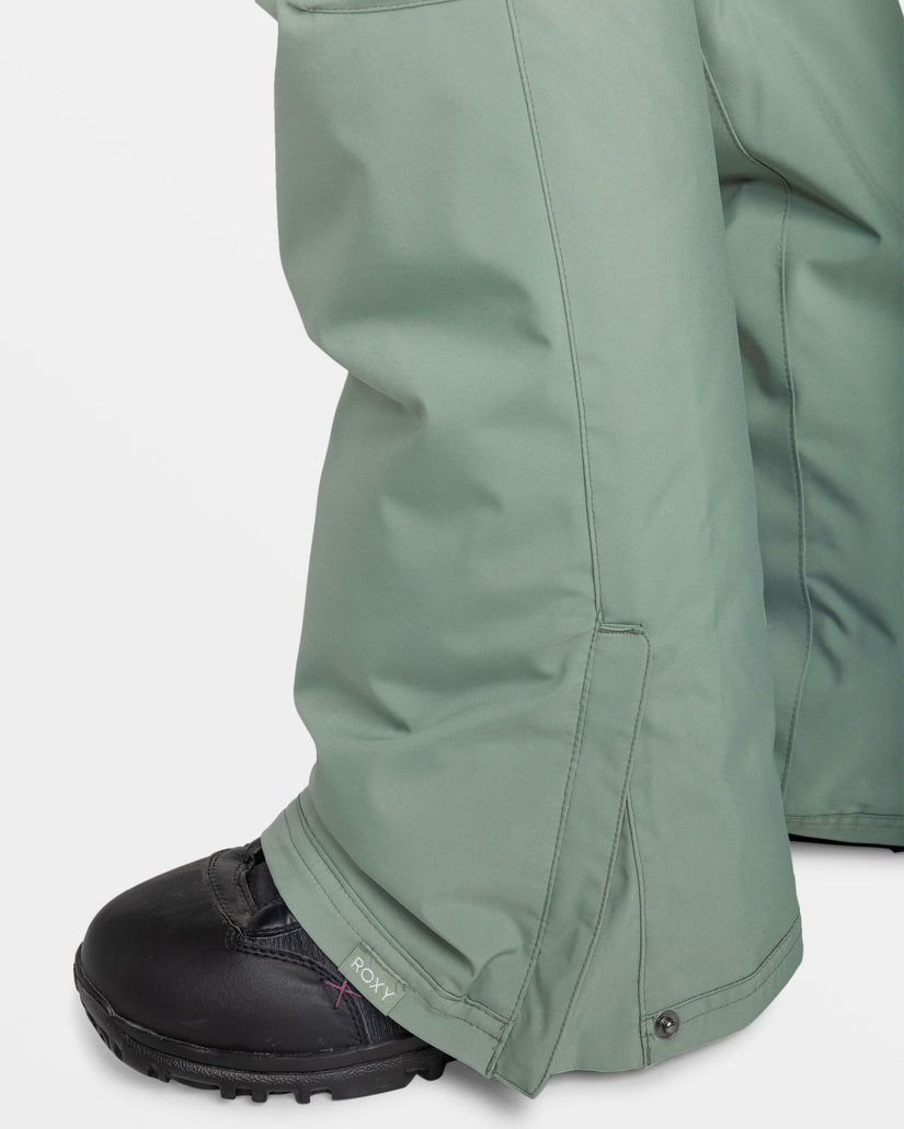 Women Roxy® Backyard Snowboard Pants Green | XASF-70541