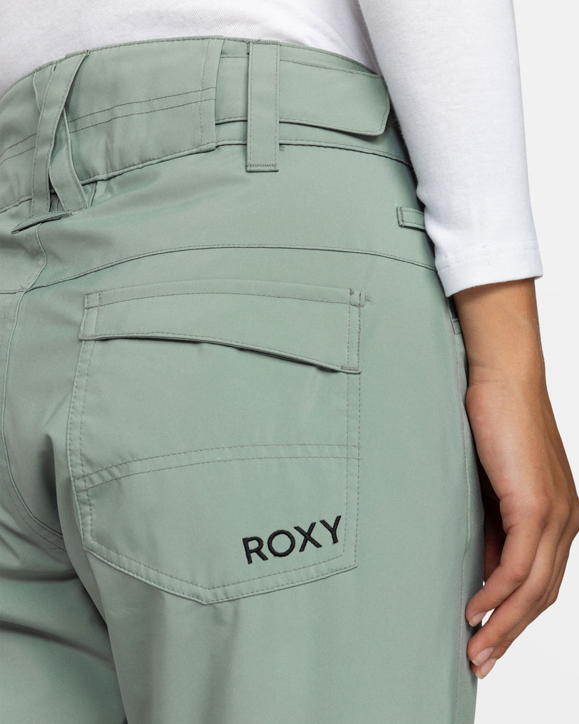 Women Roxy® Backyard Snowboard Pants Green | XASF-70541