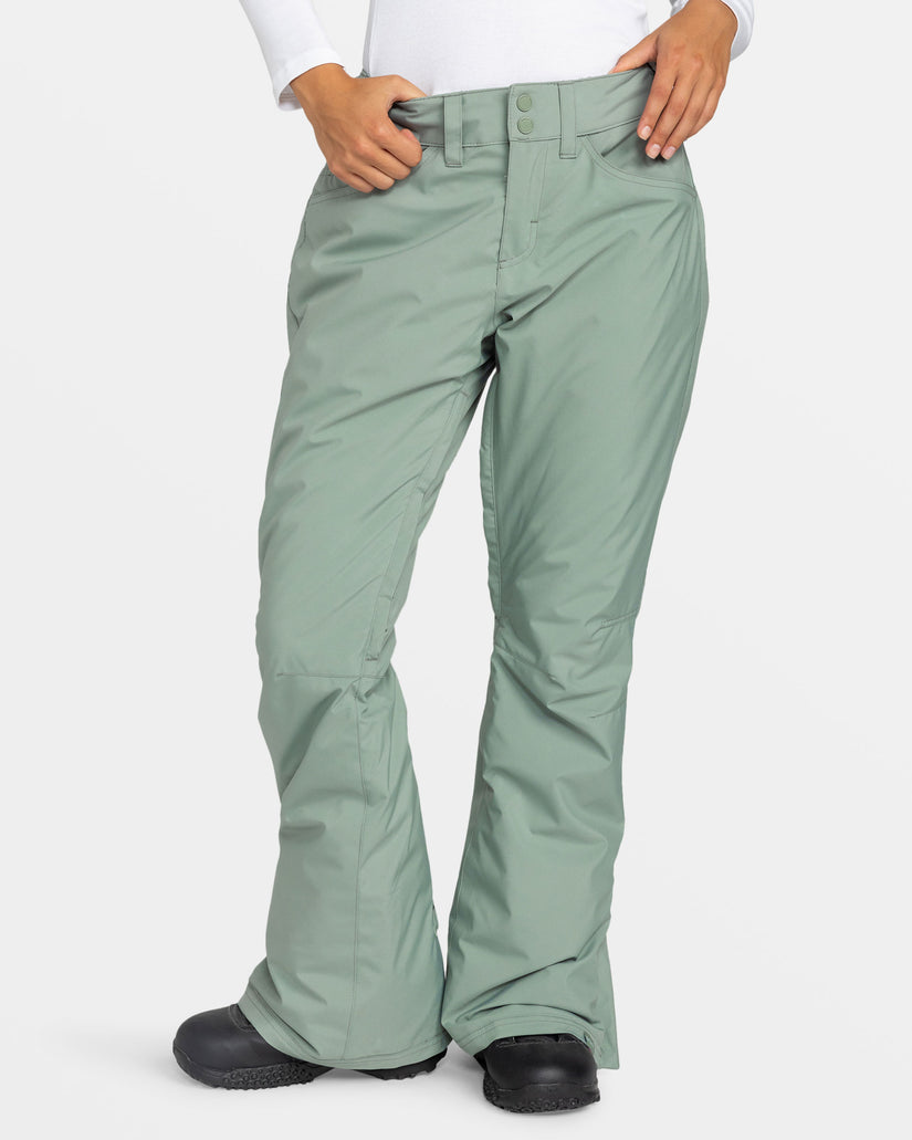 Women Roxy® Backyard Snowboard Pants Green | XASF-70541