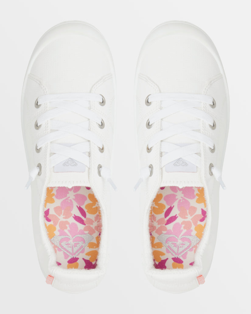 Women Roxy® Bayshore Plus LX Sneakers White | KXAT-01265