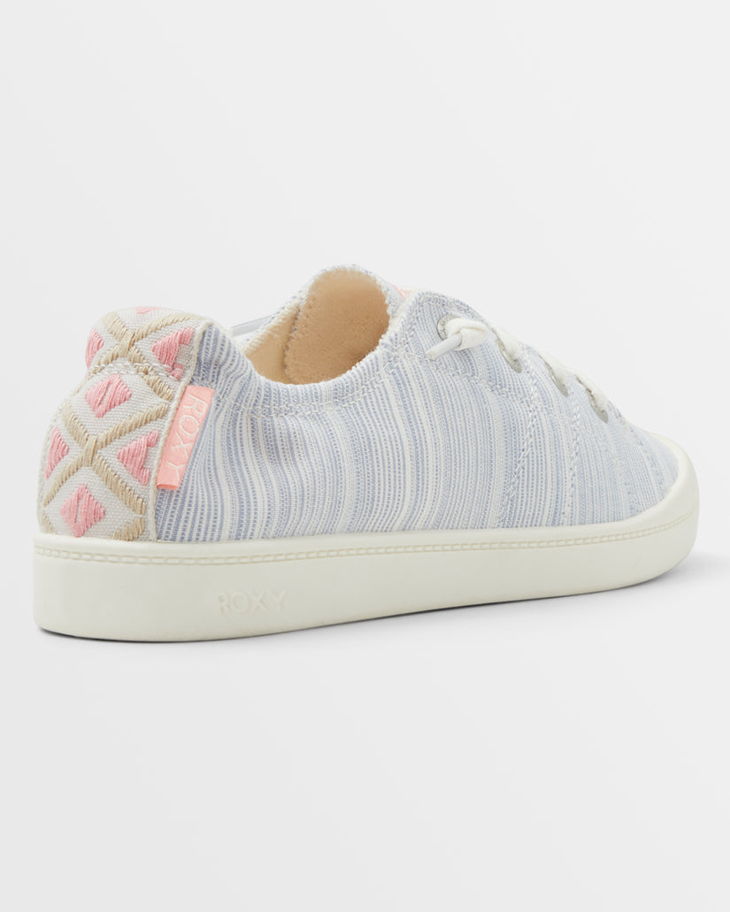 Women Roxy® Bayshore Plus Sneakers Blue Stripes | PFZA-15693