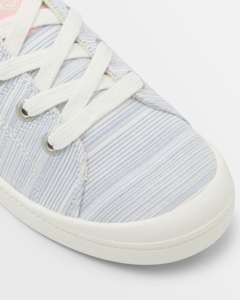 Women Roxy® Bayshore Plus Sneakers Blue Stripes | PFZA-15693