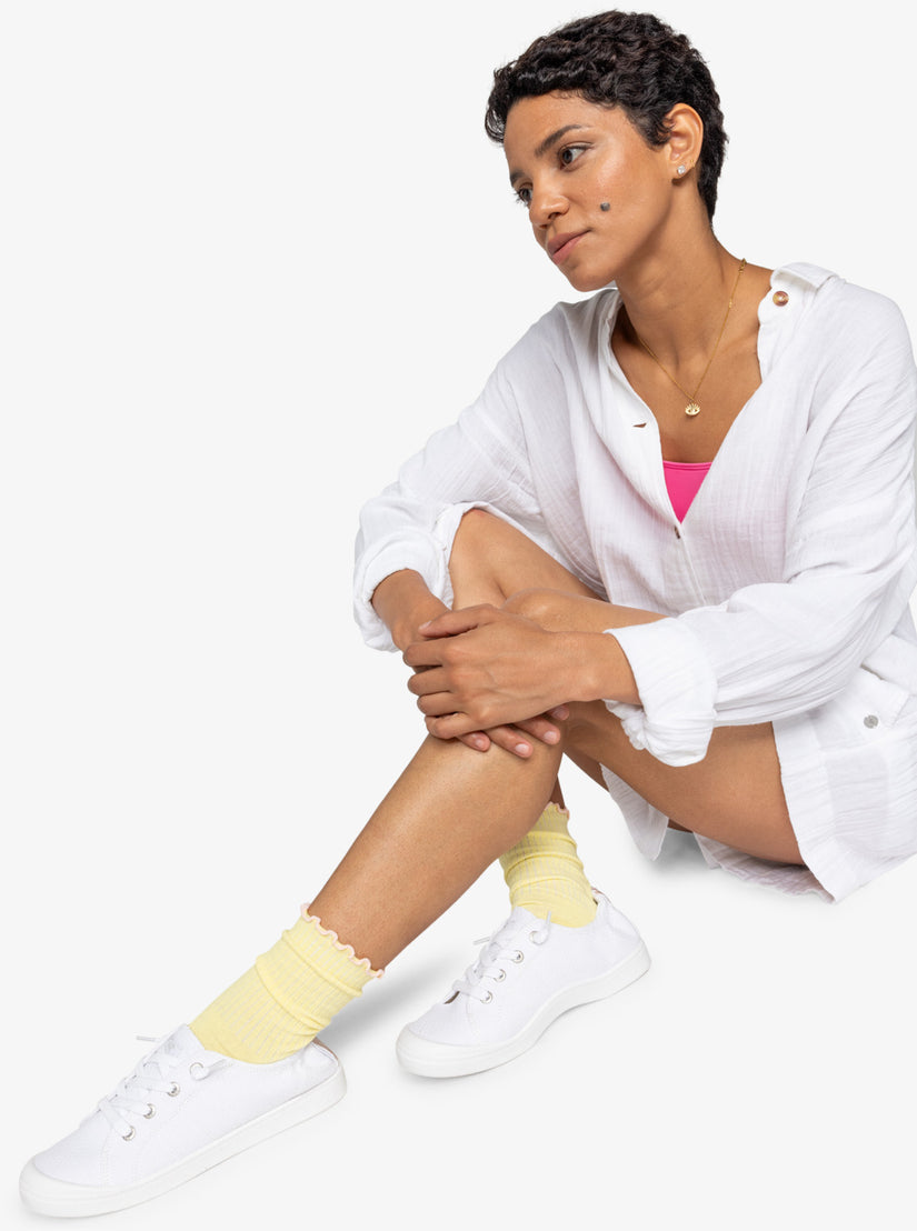 Women Roxy® Bayshore Plus Sneakers White | CNYU-57908