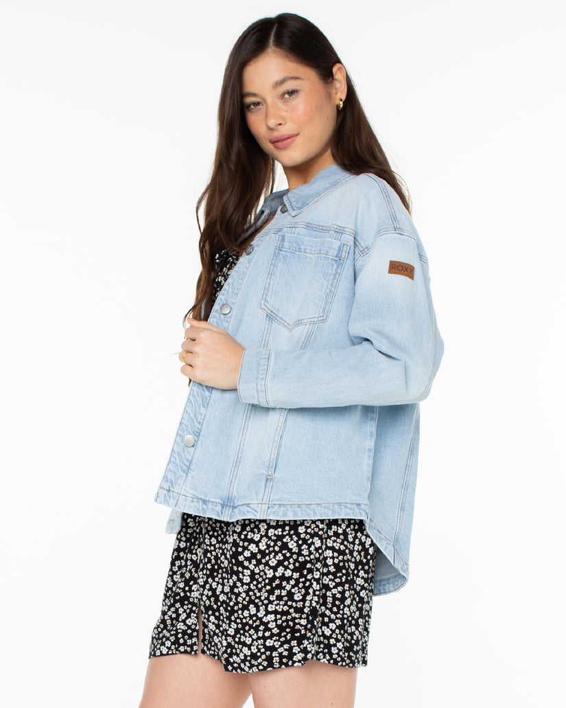 Women Roxy® Beach Babe Jackets Blue | DZNV-51038