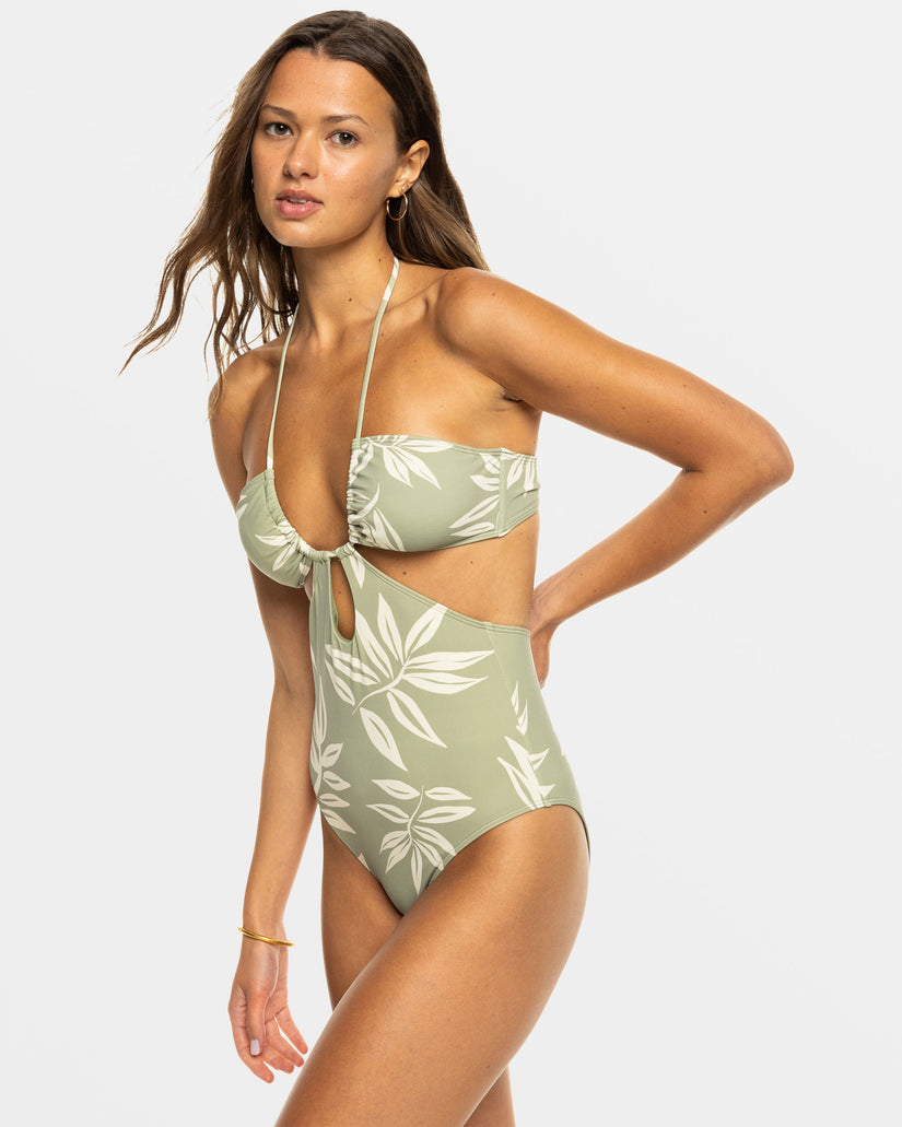 Women Roxy® Beach Classics Fashion One Piece Swimsuits Green | SHCL-63975