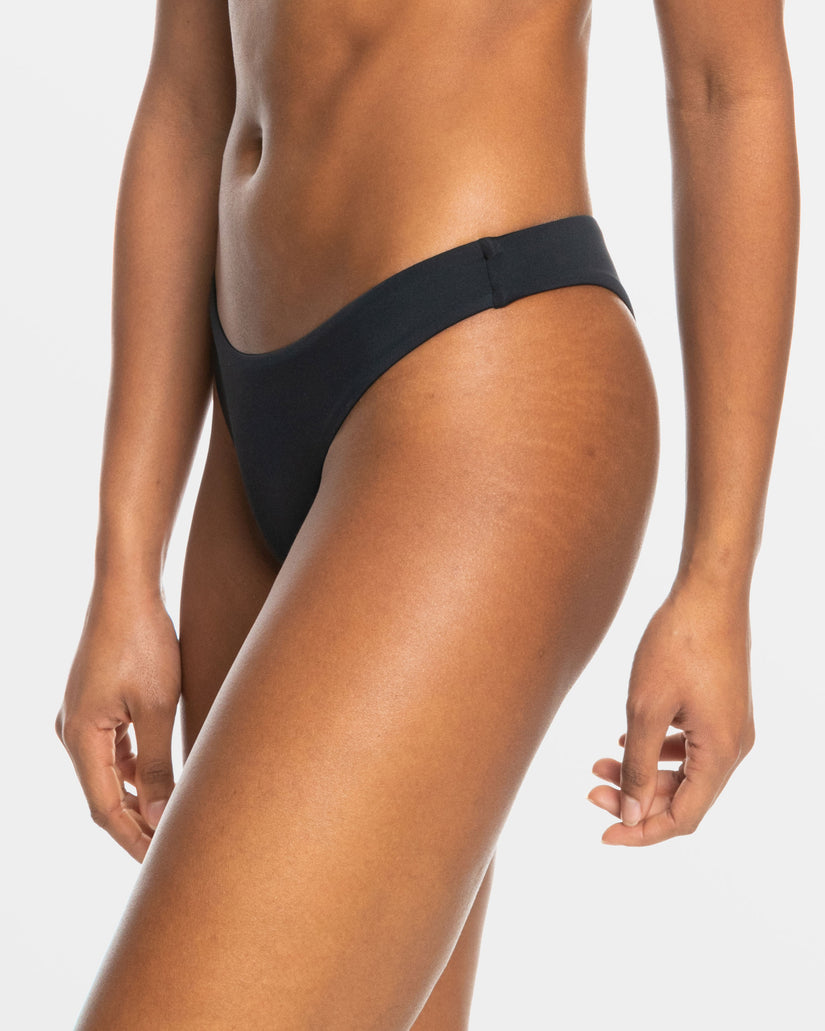 Women Roxy® Beach Classics Minis Bikini Bottoms Black | TRAN-80236