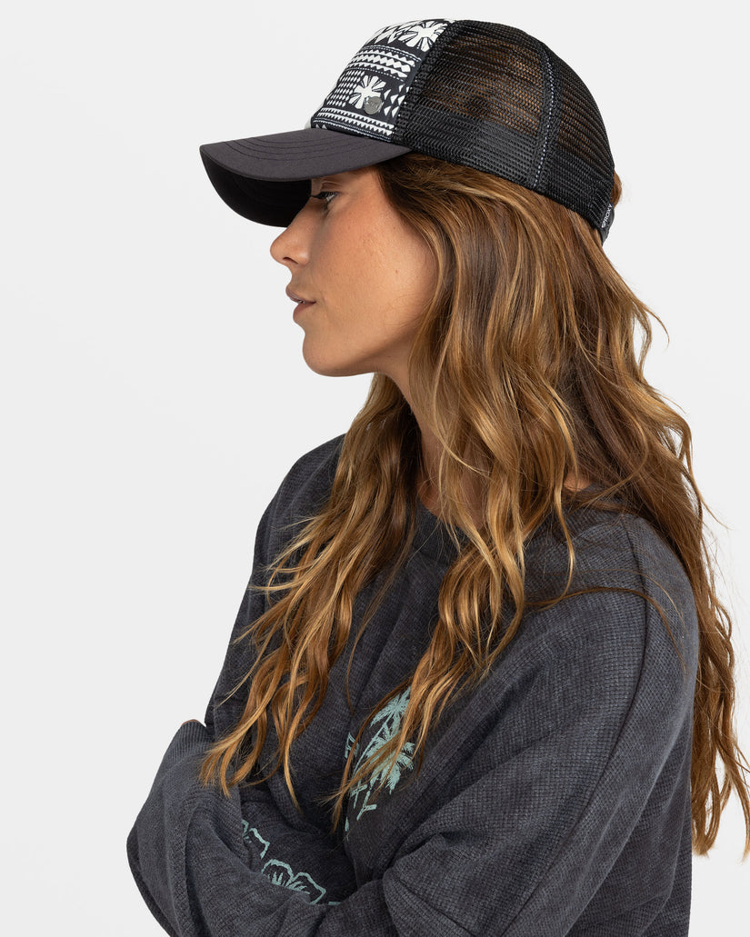 Women Roxy® Beautiful Morning Trucker Hats Black | ZISD-54136