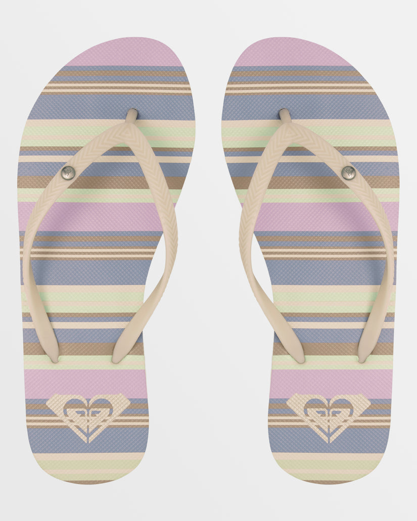 Women Roxy® Bermuda Print Sandals Stripes | RBVO-18024