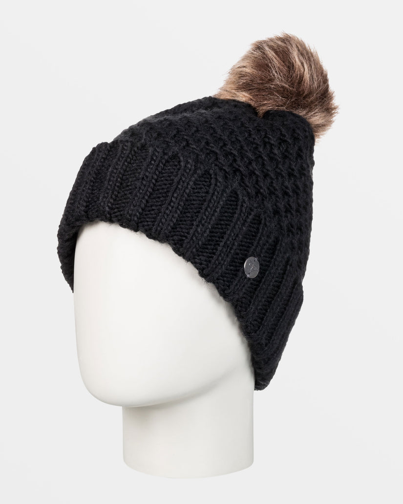 Women Roxy® Blizzard Cuff Beanie Black | LFCE-89324