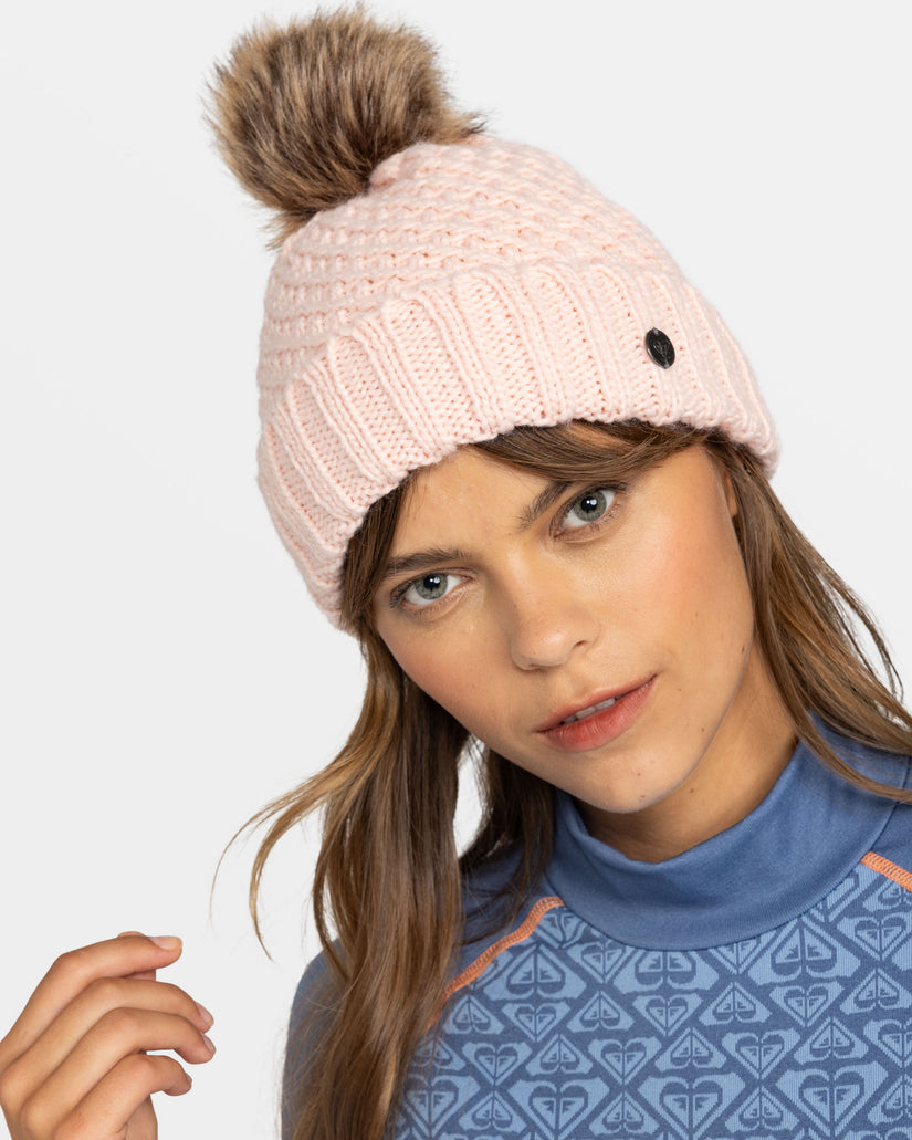 Women Roxy® Blizzard Cuff Beanie Pink | TJNI-64392