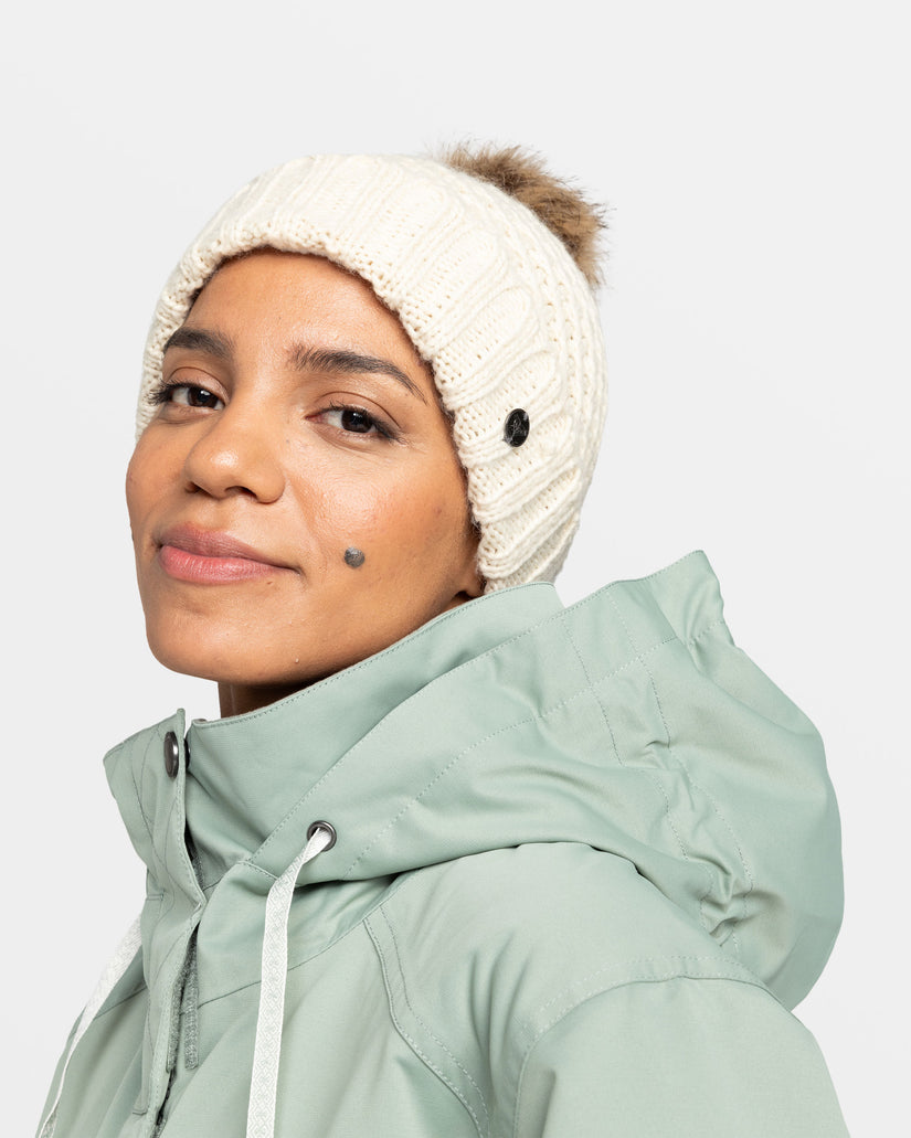 Women Roxy® Blizzard Cuff Beanie White | JDFZ-50217