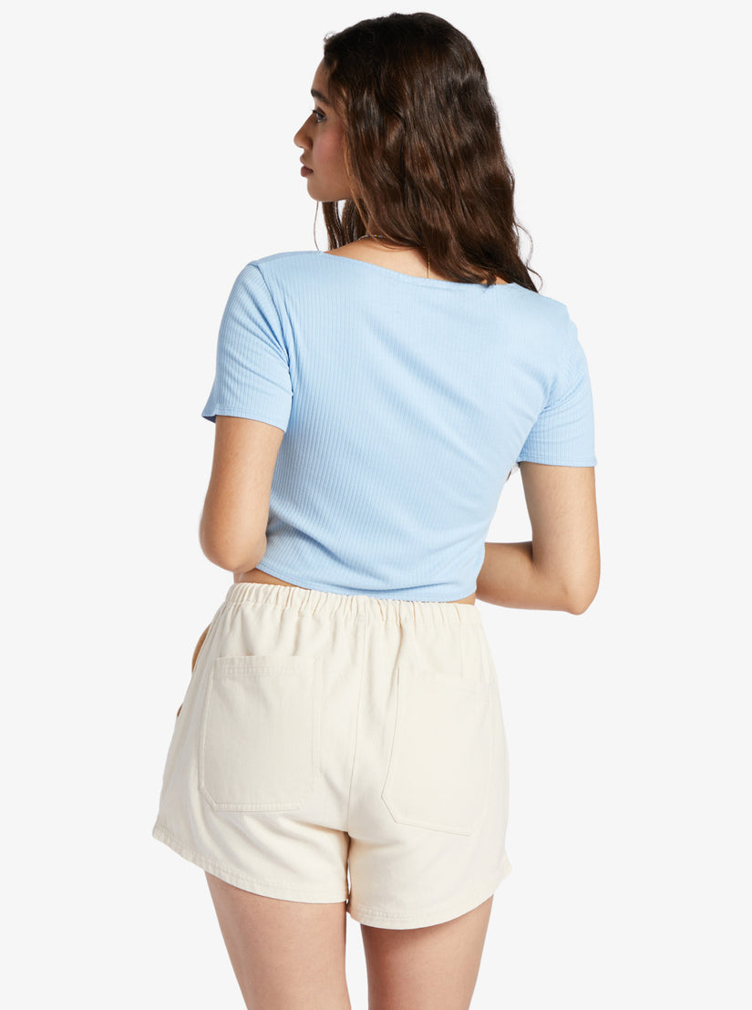 Women Roxy® Born With It Crop Tops Blue | MLNA-48907