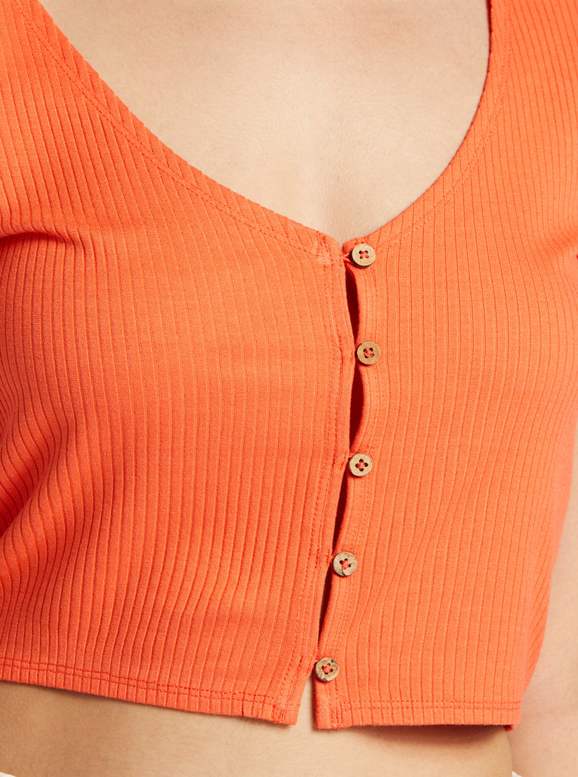 Women Roxy® Born With It Crop Tops Orange | FRJQ-43059