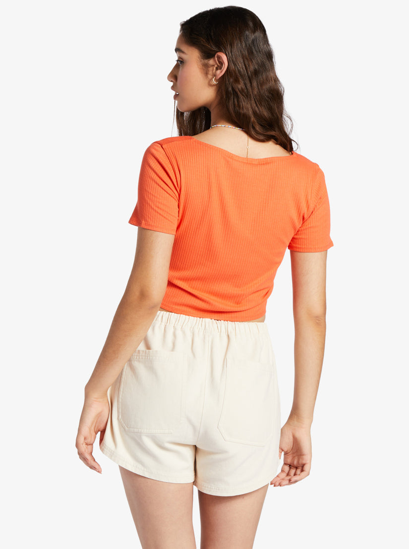 Women Roxy® Born With It Crop Tops Orange | FRJQ-43059