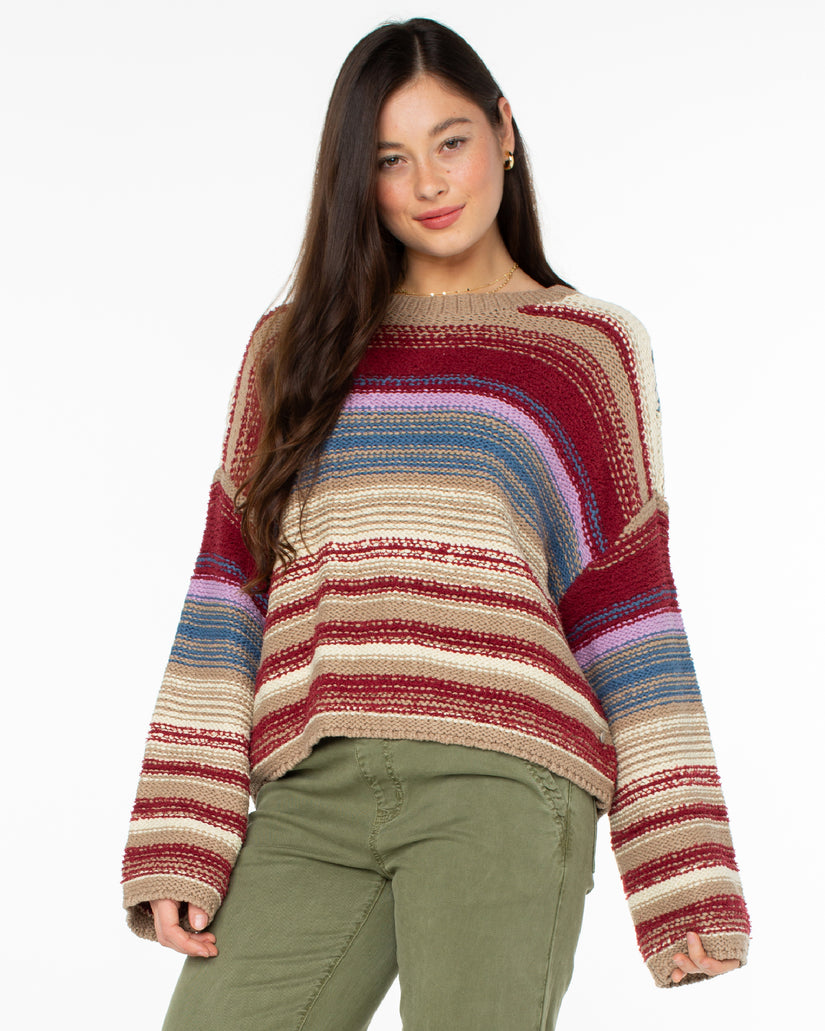 Women Roxy® Bread and Jam- Warm Taupe Sweaters Multicolor | SWEV-96073