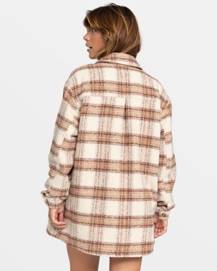 Women Roxy® Check The Swell IIII Jackets Brown | DBSX-49123