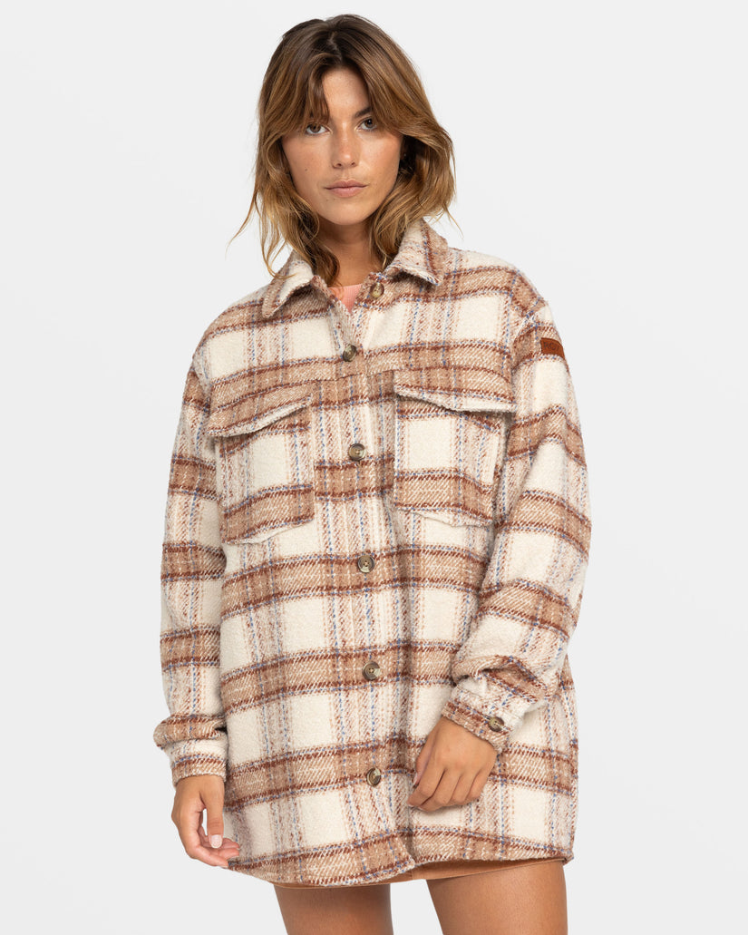 Women Roxy® Check The Swell IIII Jackets Brown | DBSX-49123