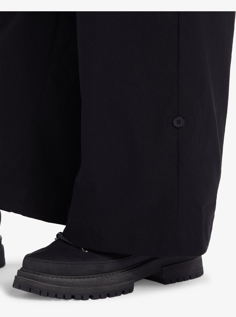 Women Roxy® Chloe Kim Cargo Overalls Black | EFRV-96825