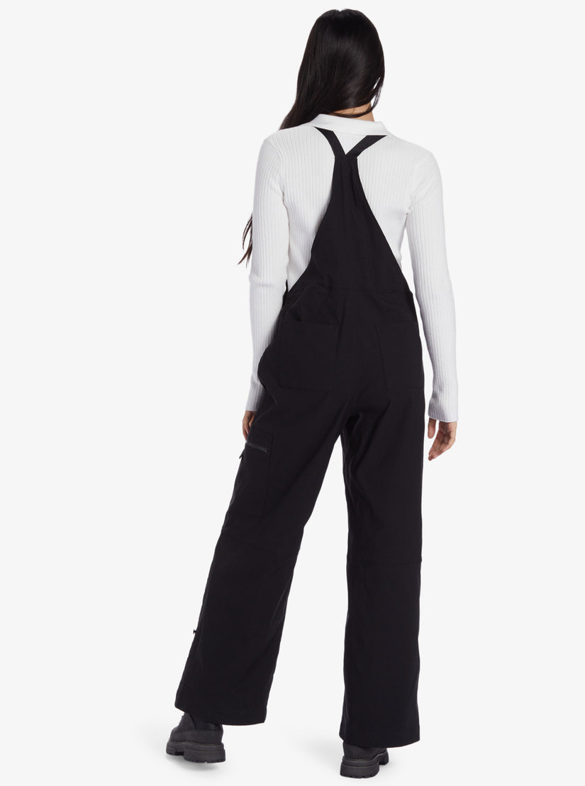 Women Roxy® Chloe Kim Cargo Overalls Black | EFRV-96825