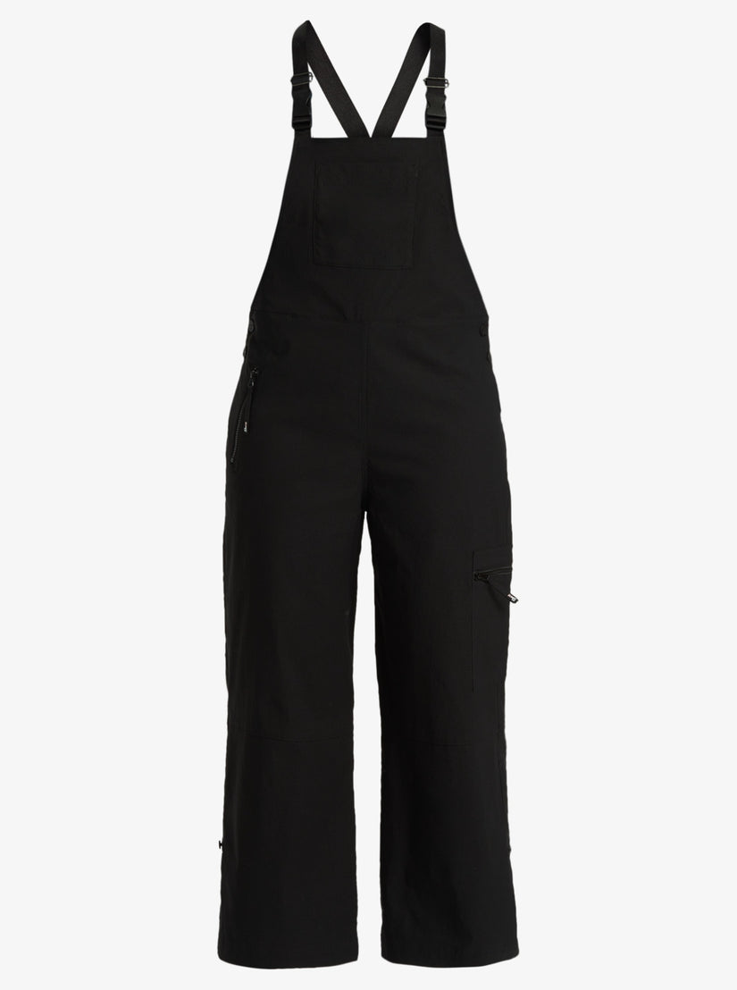 Women Roxy® Chloe Kim Cargo Overalls Black | EFRV-96825