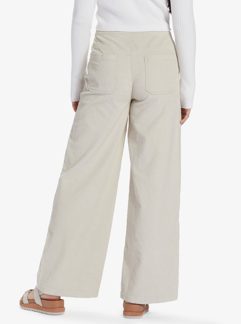 Women Roxy® Chloe Kim Corduroy Pants White | PKGO-08749