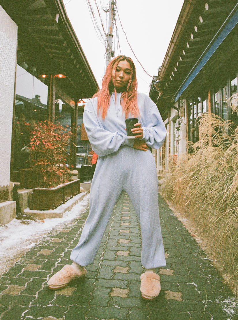 Women Roxy® Chloe Kim Off Duty Crop Hoodie Blue | YSVT-78364