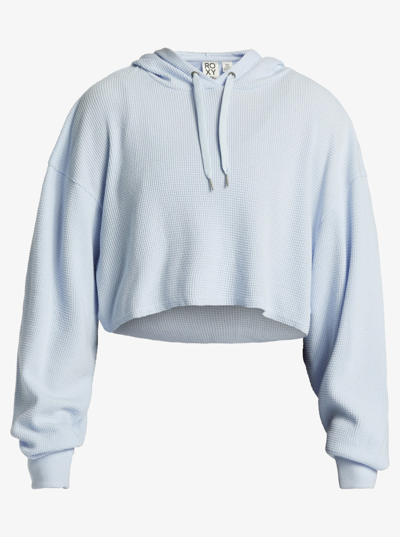Women Roxy® Chloe Kim Off Duty Crop Hoodie Blue | YSVT-78364