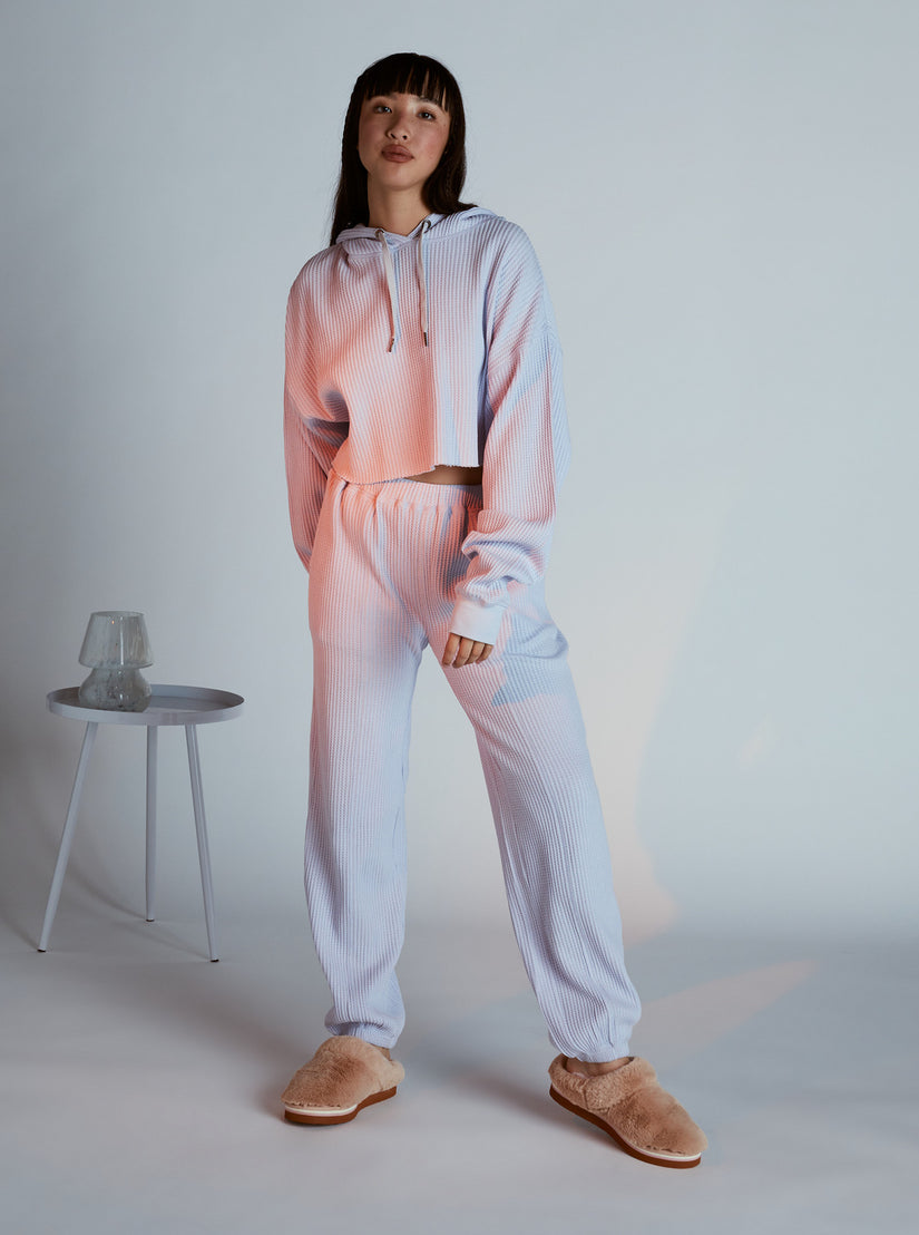 Women Roxy® Chloe Kim Off Duty Crop Hoodie Blue | YSVT-78364