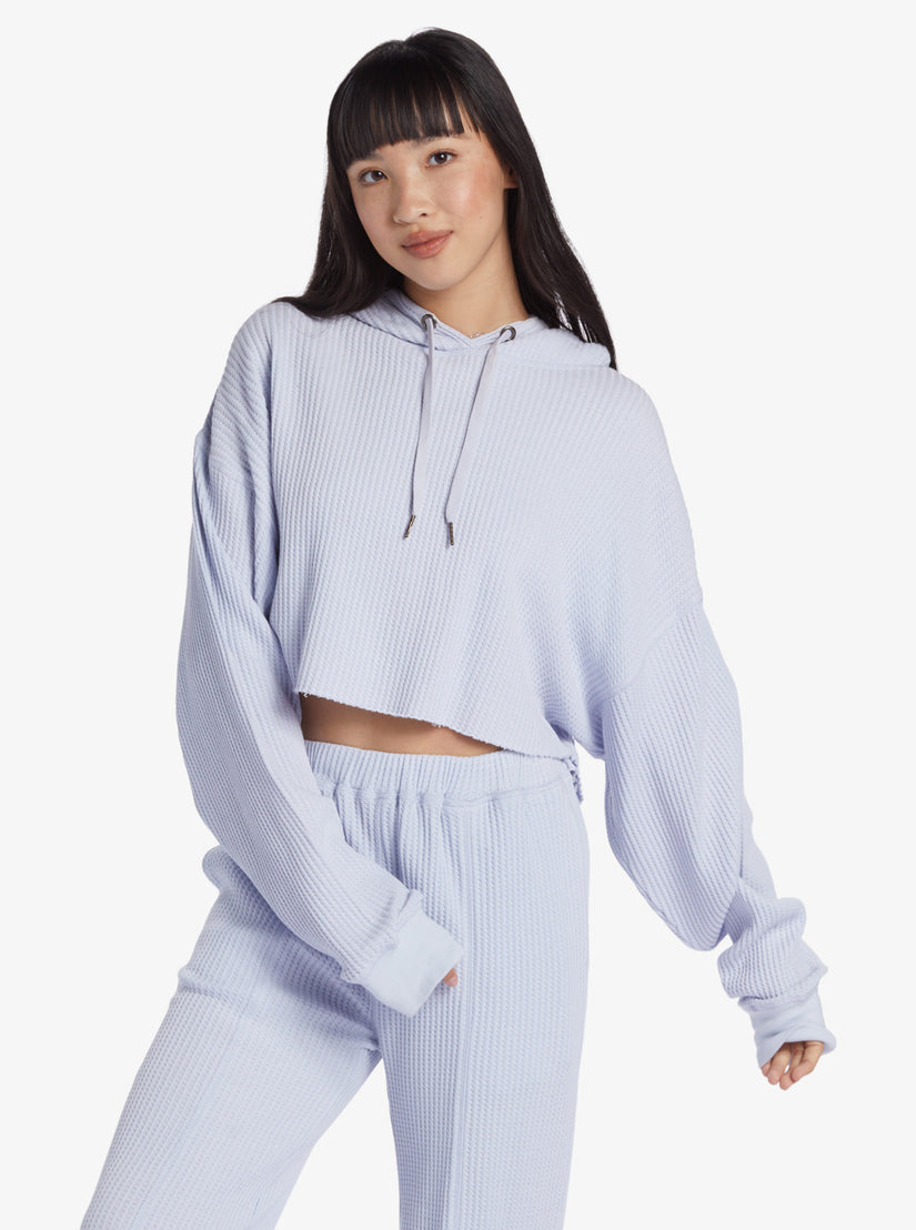 Women Roxy® Chloe Kim Off Duty Crop Hoodie Blue | YSVT-78364