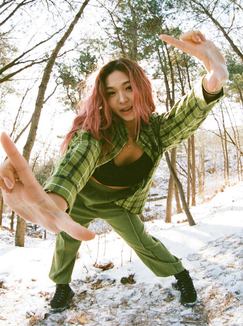 Women Roxy® Chloe Kim Off Duty Waffle Sweatpants Green | OKMZ-59826