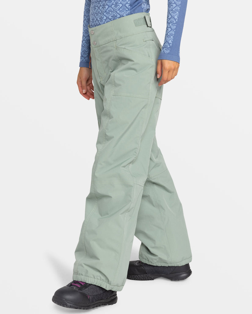 Women Roxy® Chloe Kim Snowboard Pants Green | DFLT-14693