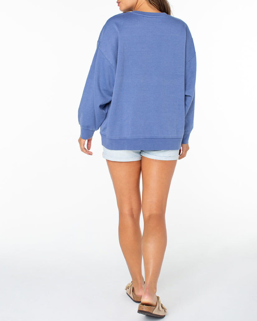 Women Roxy® Coastal Motion Sweatshirt Blue | KEHF-71982