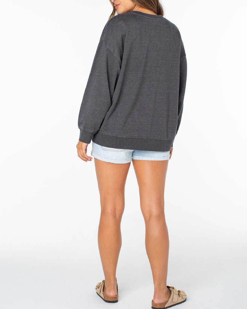 Women Roxy® Coastal Motion Sweatshirt Dark Grey | JGAU-17963