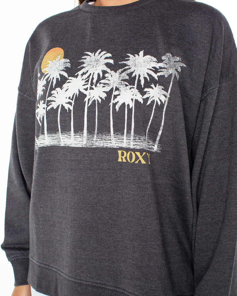 Women Roxy® Coastal Motion Sweatshirt Dark Grey | JGAU-17963